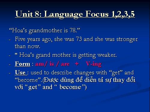 Unit 8 - L5- Language forcus